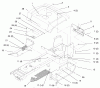 Toro 72102 (269-H) - 269-H Lawn and Garden Tractor, 1997 (7900001-7999999) Ersatzteile FENDER AND FOOTREST