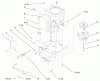 Toro 72102 (269-H) - 269-H Lawn and Garden Tractor, 1997 (7900001-7999999) Ersatzteile TWIN CYLINDER ENGINE, MUFFLER, AND P.T.O.