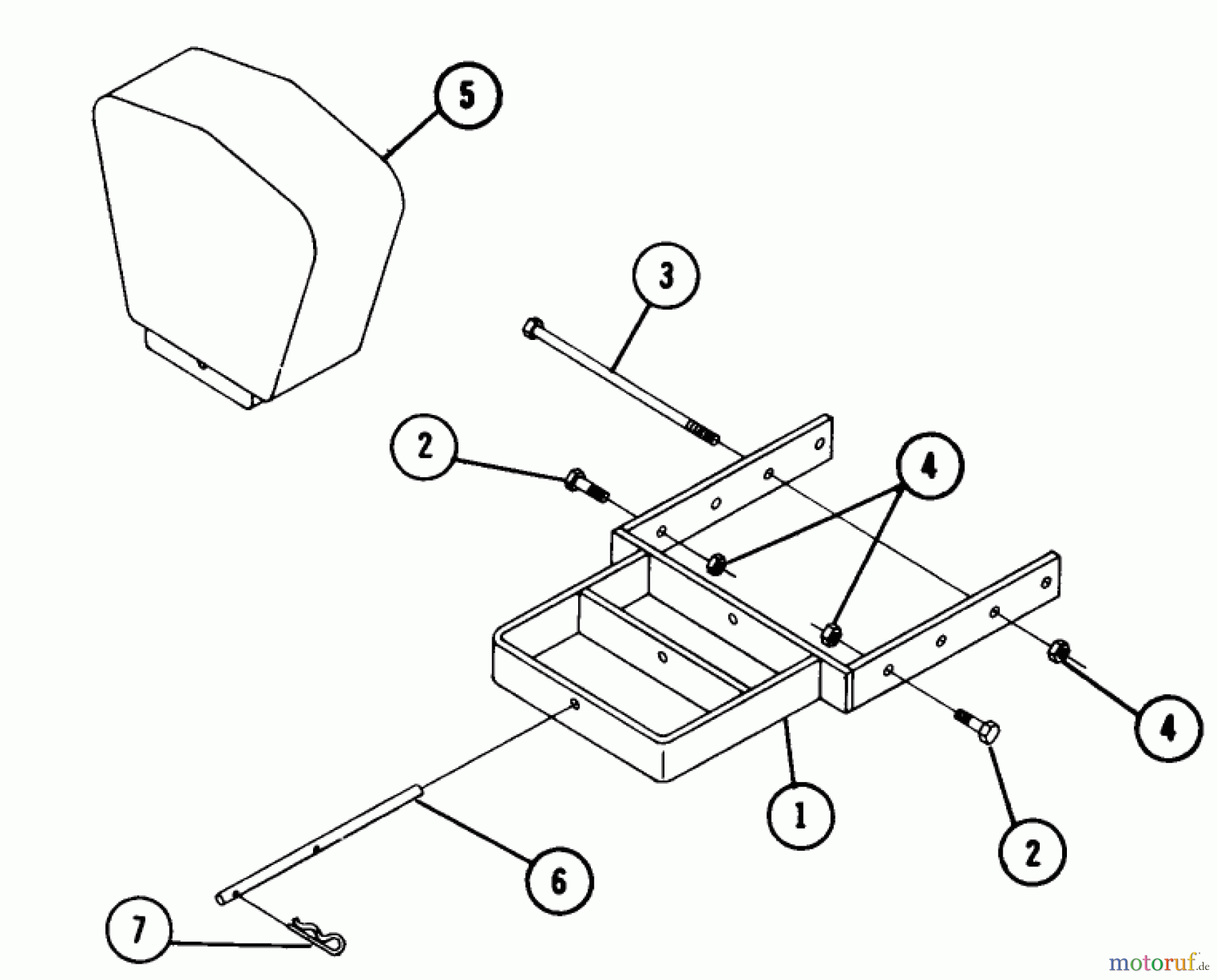 Toro Neu Accessories 81221 - Toro Frame Weight, 1973 PARTS LIST MODEL 8-1221 FRONT WEIGHT ACCESSORY