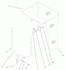 Toro 79203 - 42"/48" Vac-Bagger, 260 Series Lawn and Garden Tractors, 2002 (220000001-220999999) Ersatzteile BAG AND FRAME ASSEMBLY