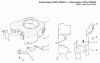 Toro 72106 (270-H) - 270-H Lawn and Garden Tractor, 1999 (9900001-9999999) Ersatzteile BLOWER HOUSING & BAFFLES