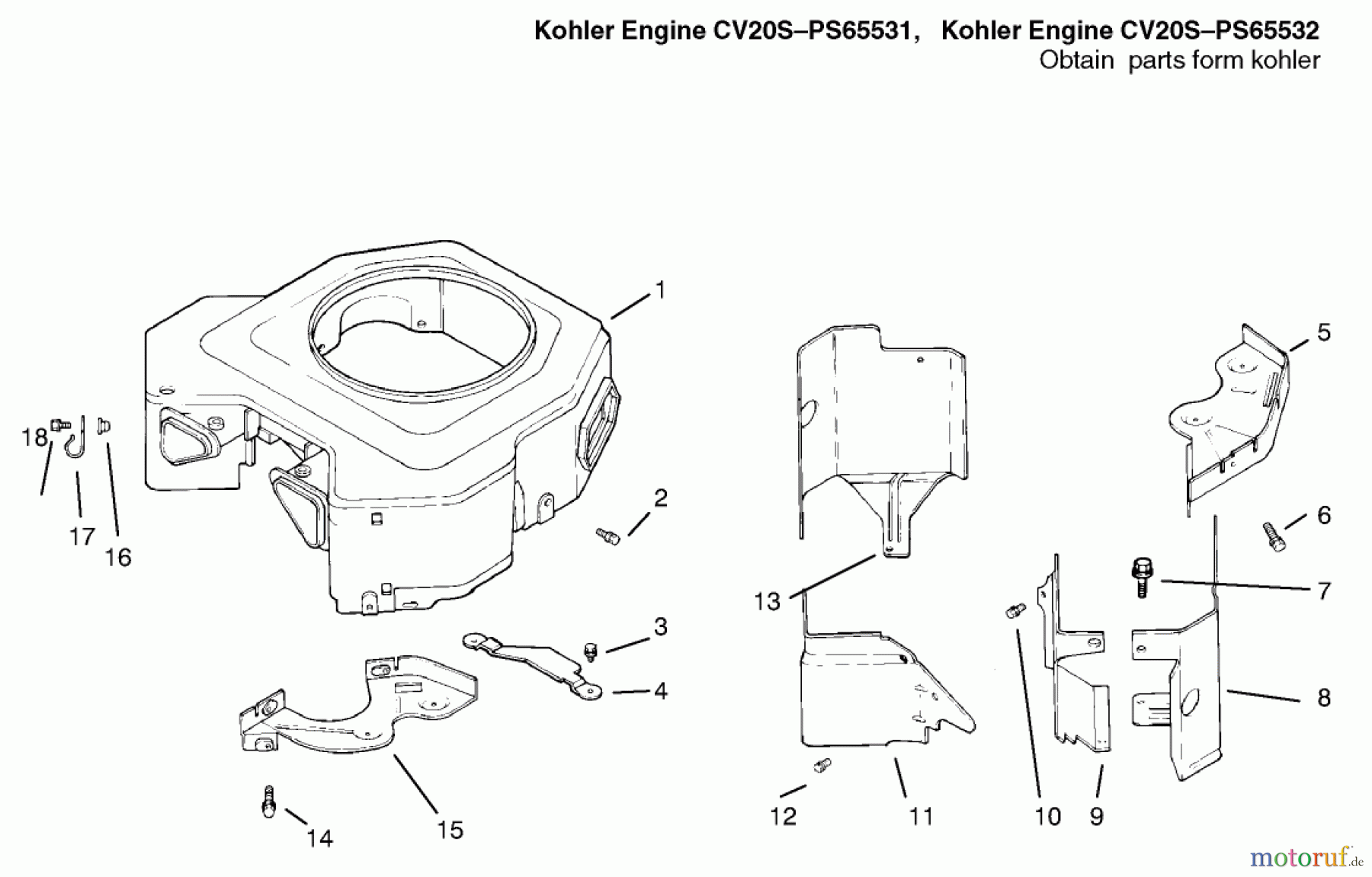  Toro Neu Mowers, Lawn & Garden Tractor Seite 1 72106 (270-H) - Toro 270-H Lawn and Garden Tractor, 1999 (9900001-9999999) BLOWER HOUSING & BAFFLES