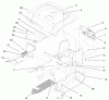 Toro 72106 (270-H) - 270-H Lawn and Garden Tractor, 1999 (9900001-9999999) Ersatzteile FENDER & FOOTRESTS ASSEMBLY