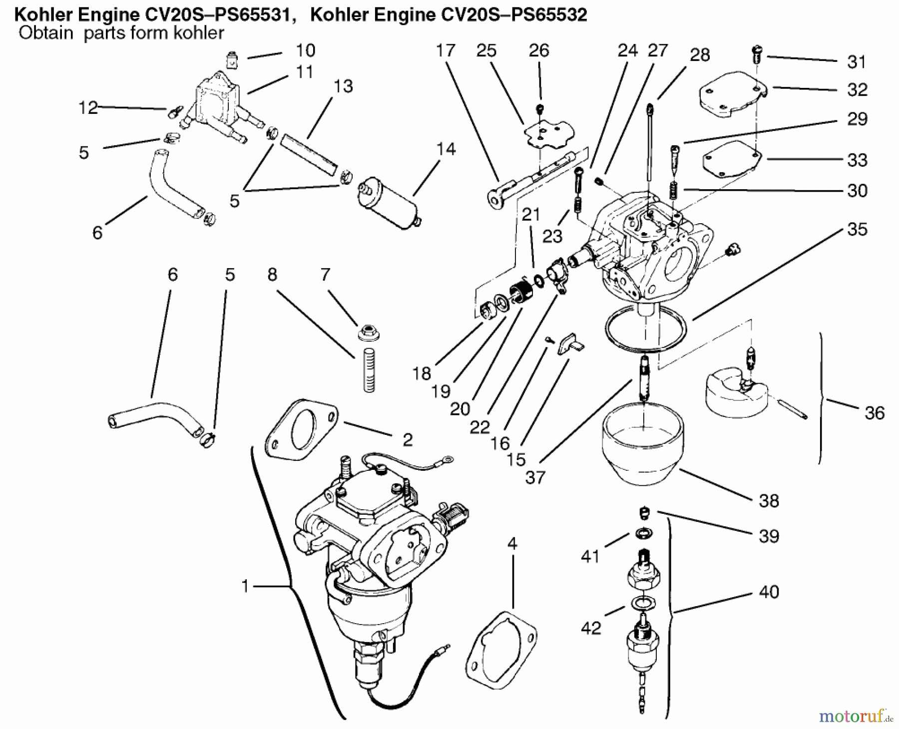 Toro Neu Mowers, Lawn & Garden Tractor Seite 1 72106 (270-H) - Toro 270-H Lawn and Garden Tractor, 1999 (9900001-9999999) FUEL SYSTEM #2