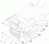 Toro 72106 (270-H) - 270-H Lawn and Garden Tractor, 1999 (9900001-9999999) Ersatzteile HOOD & GRILL ASSEMBLY
