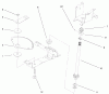 Toro 72106 (270-H) - 270-H Lawn and Garden Tractor, 1999 (9900001-9999999) Ersatzteile LOWER STEERING ASSEMBLY