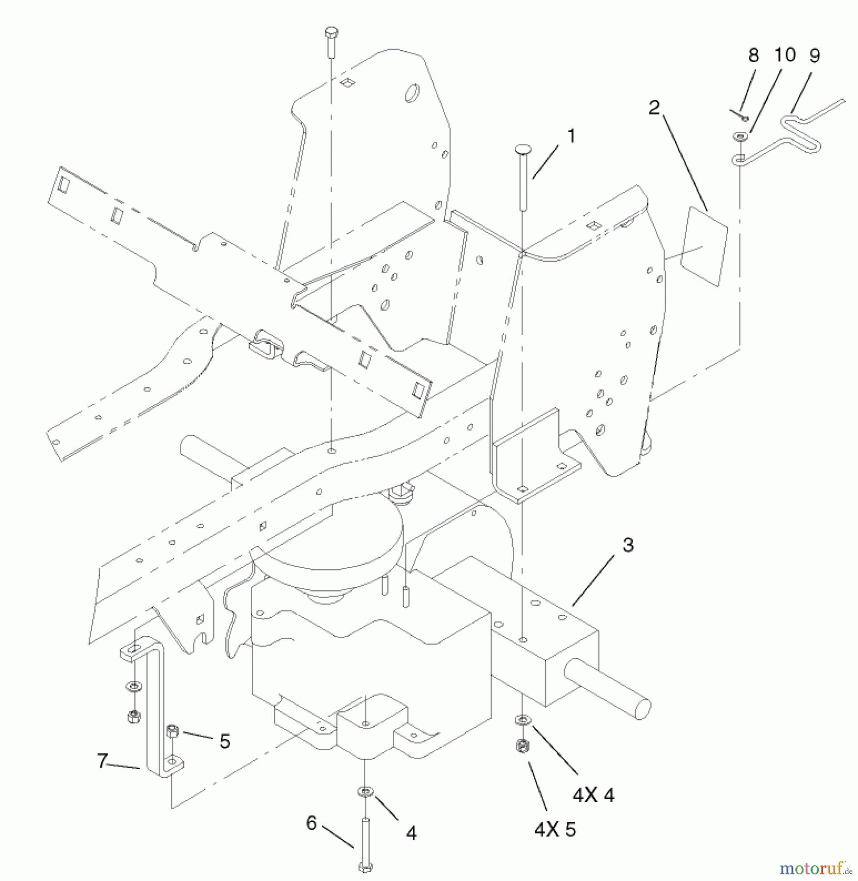 Toro Neu Mowers, Lawn & Garden Tractor Seite 1 72107 (268-HE) - Toro 268-HE Lawn and Garden Tractor, 2003 (230000001-230999999) HYDROSTATIC TRANSAXLE ASSEMBLY
