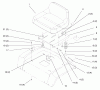 Toro 72110 (270-H) - 270-H Lawn and Garden Tractor, 1996 (6900001-6999999) Ersatzteile SEAT