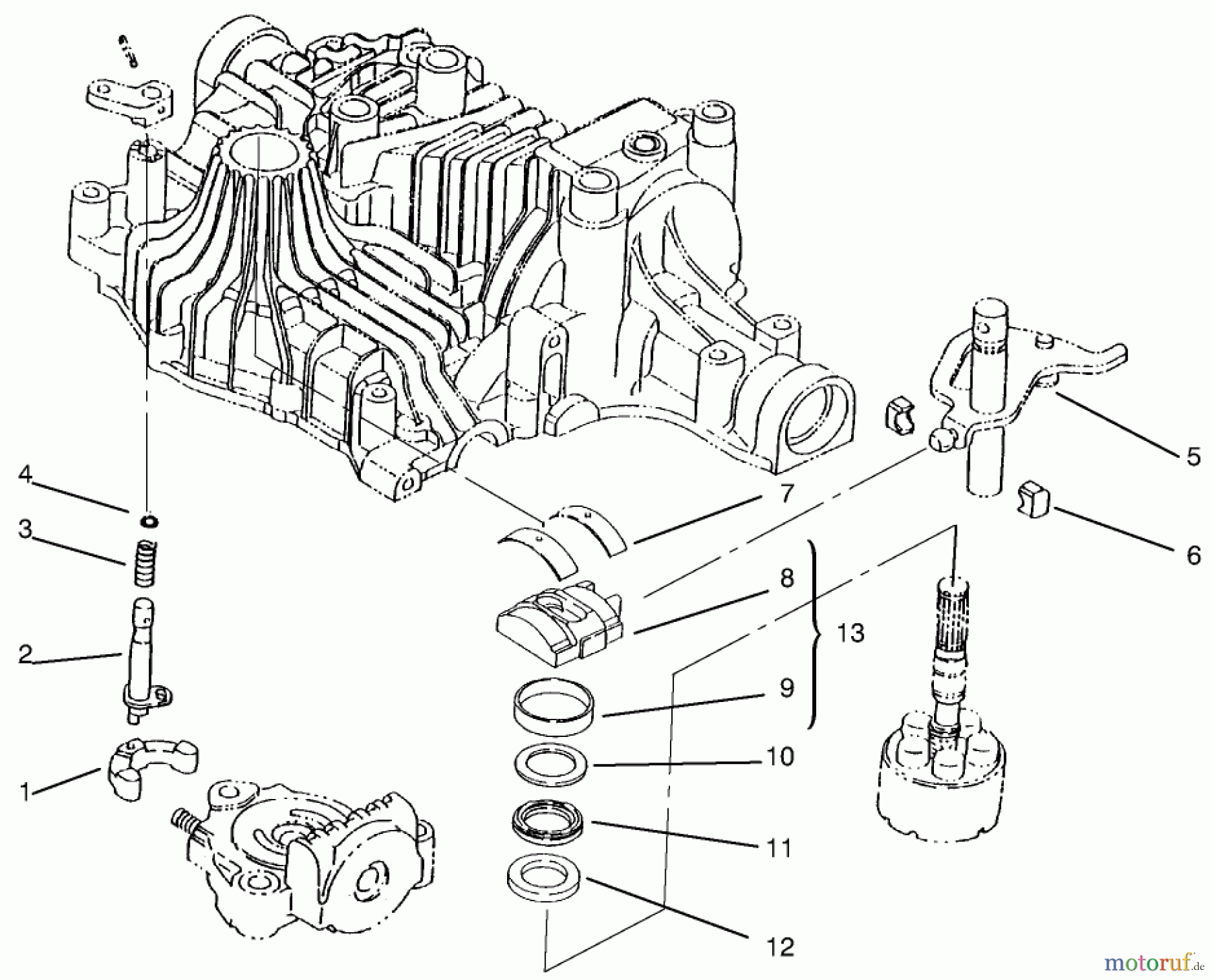 Toro Neu Mowers, Lawn & Garden Tractor Seite 1 72110 (270-H) - Toro 270-H Lawn and Garden Tractor, 1997 (7900001-7999999) RANGE SHIFT