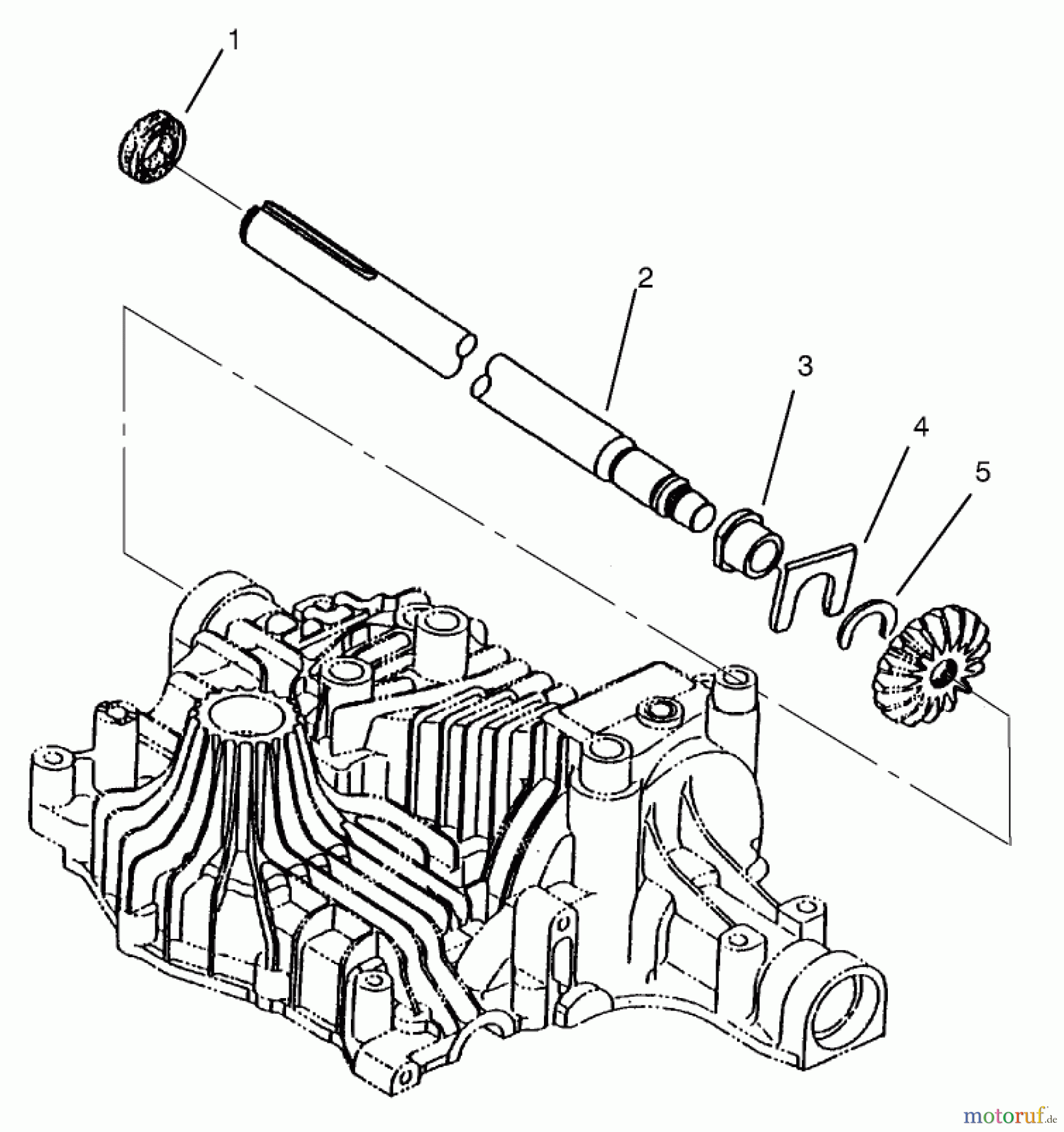 Toro Neu Mowers, Lawn & Garden Tractor Seite 1 72110 (270-H) - Toro 270-H Lawn and Garden Tractor, 1998 (8900600-8999999) AXLE SHAFT