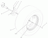 Toro 72116 (270-HE) - 270-HE Lawn and Garden Tractor, 2003 (230000001-230999999) Ersatzteile REAR WHEEL ASSEMBLY