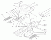 Toro 72200 (416XT) - 416XT Garden Tractor, 2003 (230000001-230999999) Ersatzteile FENDER AND FOOTREST ASSEMBLY