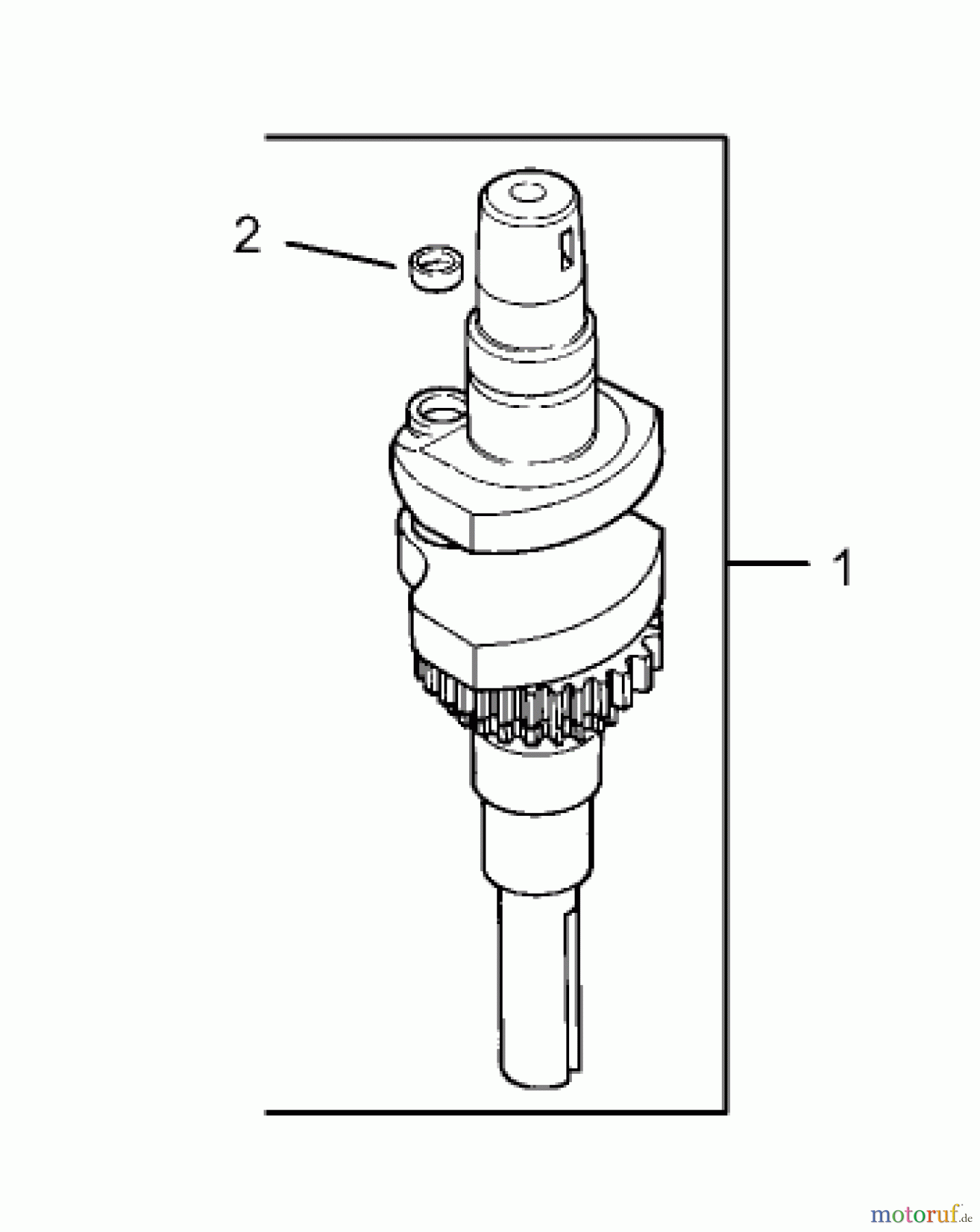 Toro Neu Mowers, Lawn & Garden Tractor Seite 1 72200 (416XT) - Toro 416XT Garden Tractor, 2003 (230000001-230999999) GROUP 1-CRANKSHAFT ASSEMBLY