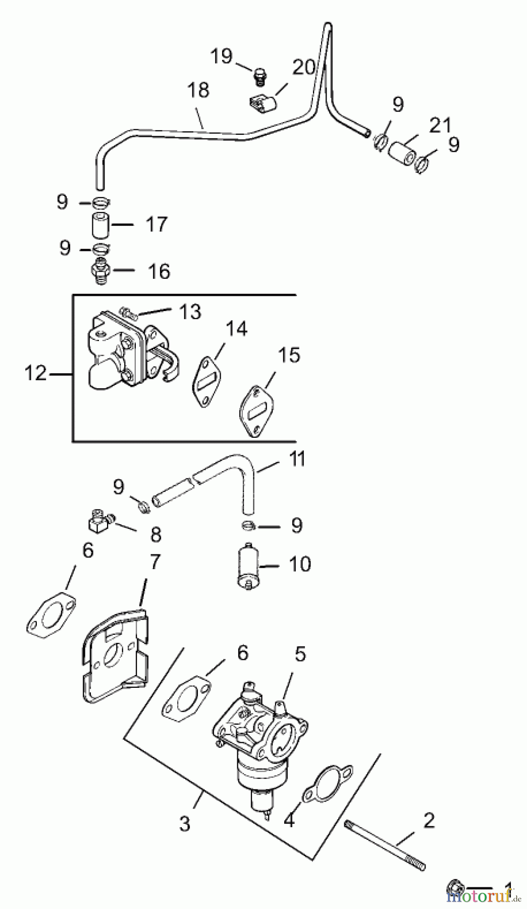 Toro Neu Mowers, Lawn & Garden Tractor Seite 1 72200 (416XT) - Toro 416XT Garden Tractor, 2003 (230000001-230999999) GROUP 8-FUEL SYSTEM ASSEMBLY