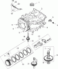 Toro 72200 (416XT) - 416XT Garden Tractor, 2004 (240000001-240999999) Ersatzteile CRANKCASE ASSEMBLY KOHLER CV460S-26518