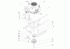 Toro 72200 (416XT) - 416XT Garden Tractor, 2004 (240000001-240999999) Ersatzteile ENGINE, MUFFLER AND PTO ASSEMBLY