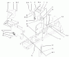 Toro 72201 (417XT) - 417XT Garden Tractor, 2003 (230000001-230999999) Ersatzteile HOODSTAND AND FIREWALL ASSEMBLY