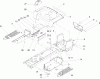 Toro 72201 (417XT) - 417XT Garden Tractor, 2004 (240000001-240999999) Ersatzteile FENDER AND FOOTREST ASSEMBLY