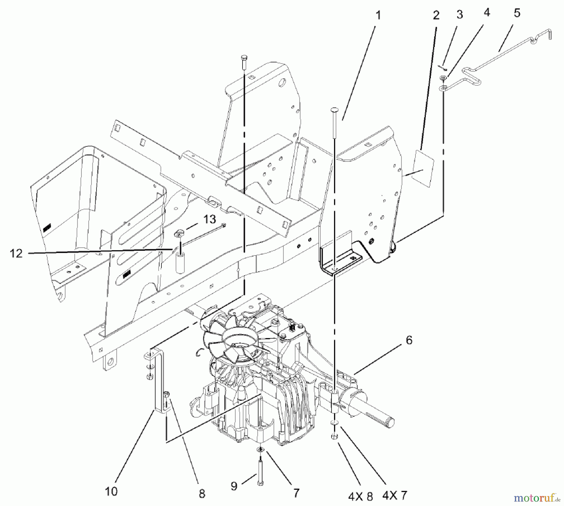Toro Neu Mowers, Lawn & Garden Tractor Seite 1 72202 (419XT) - Toro 419XT Garden Tractor, 2004 (240000001-240999999) HYDRO TRANSAXLE ASSEMBLY