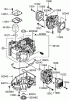 Toro 72212 (430) - 430 Garden Tractor, 2006 (260000001-260999999) Ersatzteile CYLINDER AND CRANKCASE ASSEMBLY KAWASAKI FH580V-DS06