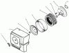 Toro 73363 (312-8) - 312-8 Garden Tractor, 1997 (7900001-7999999) Ersatzteile AIR CLEANER