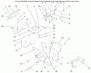 Toro 73363 (312-8) - 312-8 Garden Tractor, 1997 (7900001-7999999) Ersatzteile HOODSTAND, CONSOLE