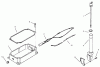 Toro 73363 (312-8) - 312-8 Garden Tractor, 1997 (7900001-7999999) Ersatzteile OIL PAN AND DIPSTICK