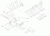 Toro 73363 (312-8) - 312-8 Garden Tractor, 1997 (7900001-7999999) Ersatzteile PTO CLUTCH, COVER AND BELT GUIDES