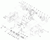 Toro 73363 (312-8) - 312-8 Garden Tractor, 1997 (7900001-7999999) Ersatzteile TRANSMISSION 8-SPEED 4 PINION #2
