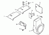 Toro 73380 (312-8) - 312-8 Garden Tractor, 1993 (3900001-3999999) Ersatzteile BAFFLES AND SHROUDS
