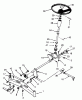 Toro 73380 (312-8) - 312-8 Garden Tractor, 1993 (3900001-3999999) Ersatzteile FRONT AXLE AND STEERING