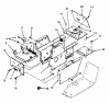 Toro 73380 (312-8) - 312-8 Garden Tractor, 1993 (3900001-3999999) Ersatzteile HOOD STAND AND SUPPORTS