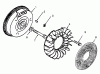 Toro 73400 (314-8) - 314-8 Garden Tractor, 1993 (3900001-3999999) Ersatzteile FLYWHEEL
