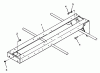 Toro 73400 (314-8) - 314-8 Garden Tractor, 1993 (3900001-3999999) Ersatzteile FRAME