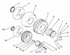 Toro 73400 (314-8) - 314-8 Garden Tractor, 1993 (3900001-3999999) Ersatzteile WHEELS AND TIRES