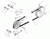 Toro 73400 (314-8) - 314-8 Garden Tractor, 1994 (4900001-4999999) Ersatzteile DRIVE BELT AND PULLEYS