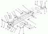 Toro 73400 (314-8) - 314-8 Garden Tractor, 1994 (4900001-4999999) Ersatzteile FRAME & HITCHES