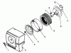 Toro 73401 (314-H) - 314-H Garden Tractor, 1993 (3900001-3999999) Ersatzteile AIR INTAKE