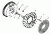 Toro 73401 (314-H) - 314-H Garden Tractor, 1993 (3900001-3999999) Ersatzteile FLYWHEEL