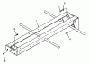 Toro 73401 (314-H) - 314-H Garden Tractor, 1993 (3900001-3999999) Ersatzteile FRAME
