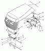 Toro 73401 (314-H) - 314-H Garden Tractor, 1993 (3900001-3999999) Ersatzteile HOOD ASSEMBLY