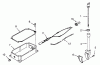 Toro 73401 (314-H) - 314-H Garden Tractor, 1993 (3900001-3999999) Ersatzteile OIL PAN AND DIPSTICK