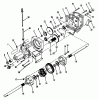 Toro 73401 (314-H) - 314-H Garden Tractor, 1993 (3900001-3999999) Ersatzteile TRANSAXLE