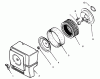 Toro 73401 (314-H) - 314-H Garden Tractor, 1995 (5900001-5900260) Ersatzteile AIR INTAKE