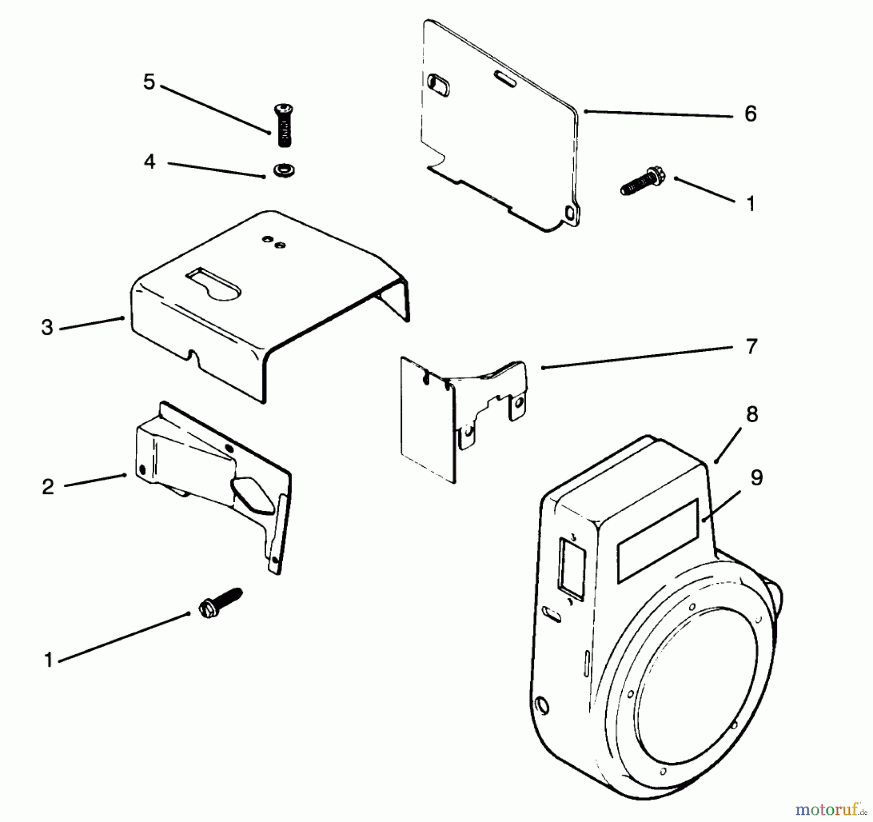 Toro Neu Mowers, Lawn & Garden Tractor Seite 1 73401 (314-H) - Toro 314-H Garden Tractor, 1995 (5900001-5900260) BAFFLES AND SHROUDS