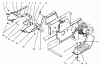 Toro 73401 (314-H) - 314-H Garden Tractor, 1995 (5900001-5900260) Ersatzteile BELT GUARD & FOOTRESTS