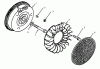 Toro 73401 (314-H) - 314-H Garden Tractor, 1995 (5900001-5900260) Ersatzteile FLYWHEEL