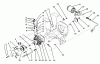 Toro 73401 (314-H) - 314-H Garden Tractor, 1995 (5900001-5900260) Ersatzteile HYDROSTATIC TRANSMISSION