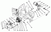 Toro 73401 (314-H) - 314-H Garden Tractor, 1996 (6900001-6999999) Ersatzteile HYDROSTATIC TRANSMISSION