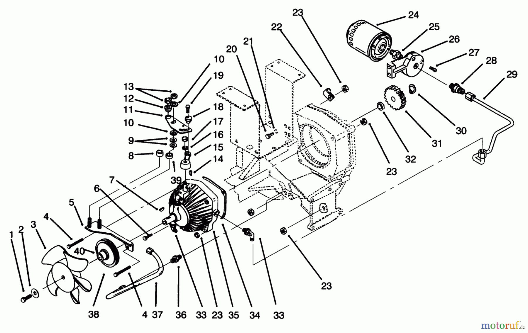 Toro Neu Mowers, Lawn & Garden Tractor Seite 1 73401 (314-H) - Toro 314-H Garden Tractor, 1996 (6900001-6999999) HYDROSTATIC TRANSMISSION